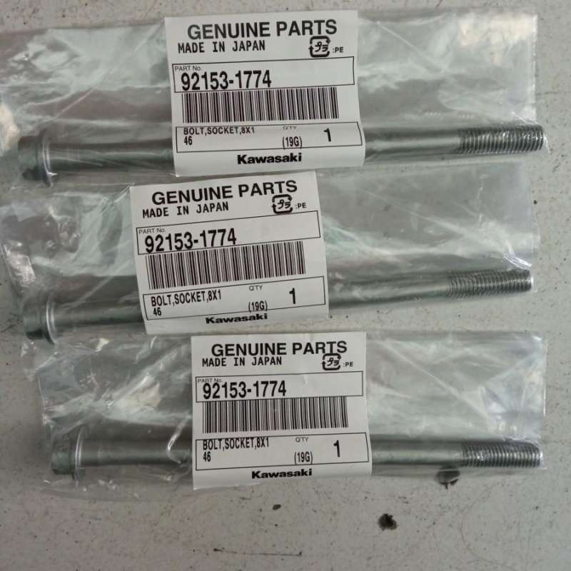 Jual Baut Tanam Blok Head Kawasaki Ninja 250fi Original, Ready Stock Di