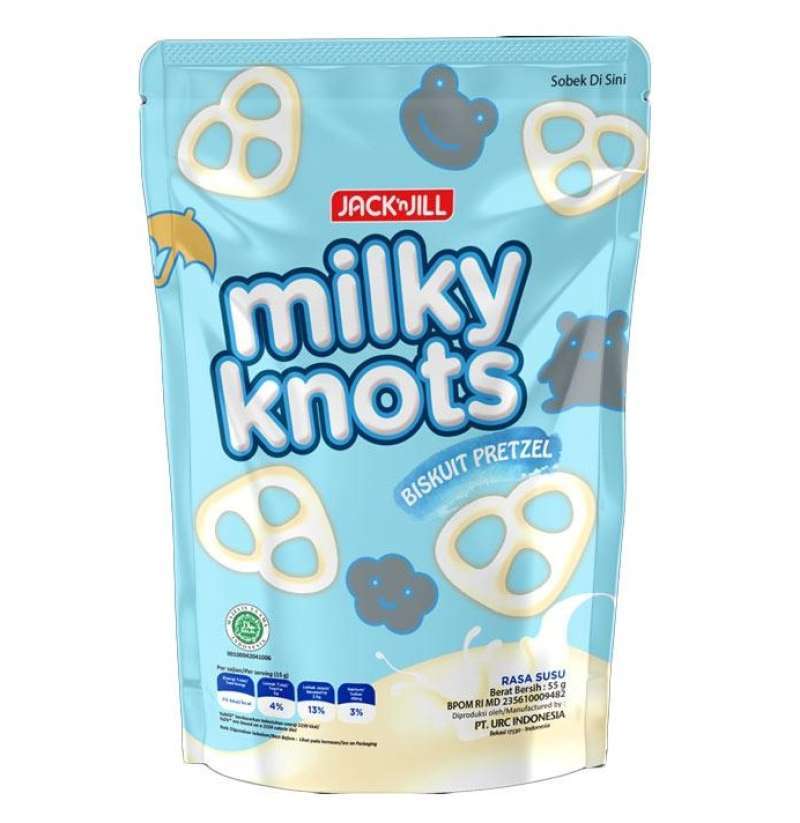 Jual Jack n Jill Milky Knots (55gr) Jack & Jill Biscuit Biskuit Pretzel