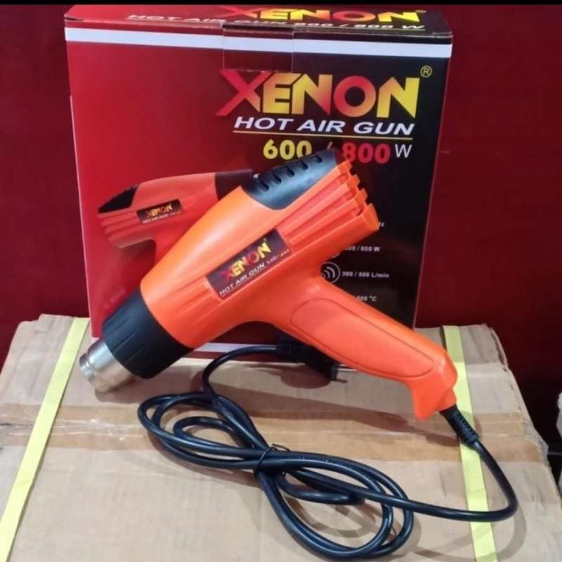 Jual Heat Gun Hot Gun XENON 800w Plastic Pemanas Segel Plastik Sticker