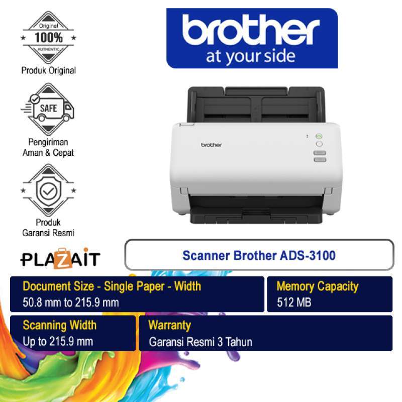 Jual Scanner Brother Ads3100 Di Seller Pt. Primajaya Multi Technology