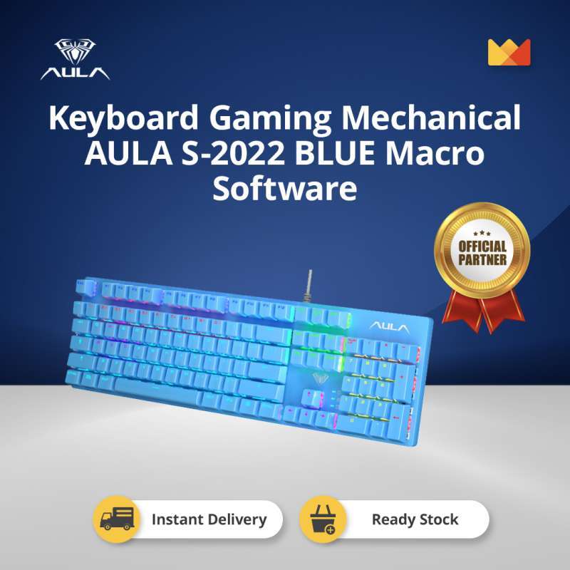 Jual Keyboard Gaming Mechanical AULA S2022 BLUE New LED di Seller ELIT