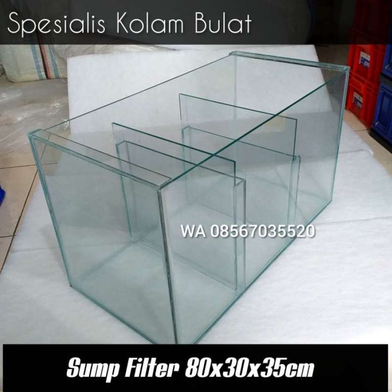 Promo Sump Filter / Filter Bawah Aquarium 80x30x35cm Murah Diskon 31
