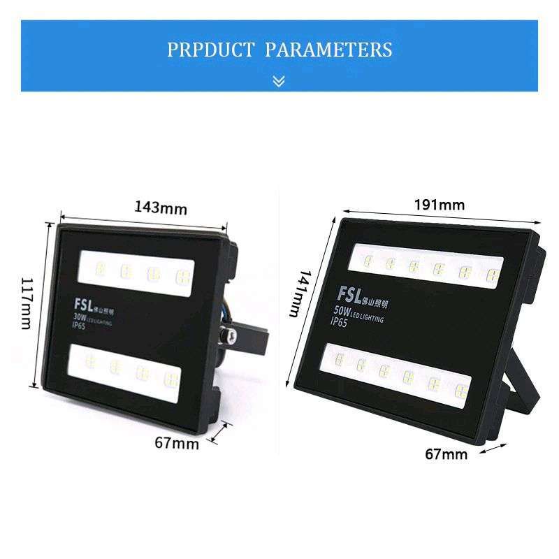 Jual Fsl Lampu Sorot Led Flood Light Waterproof Ip65 220v 30w Cool ...