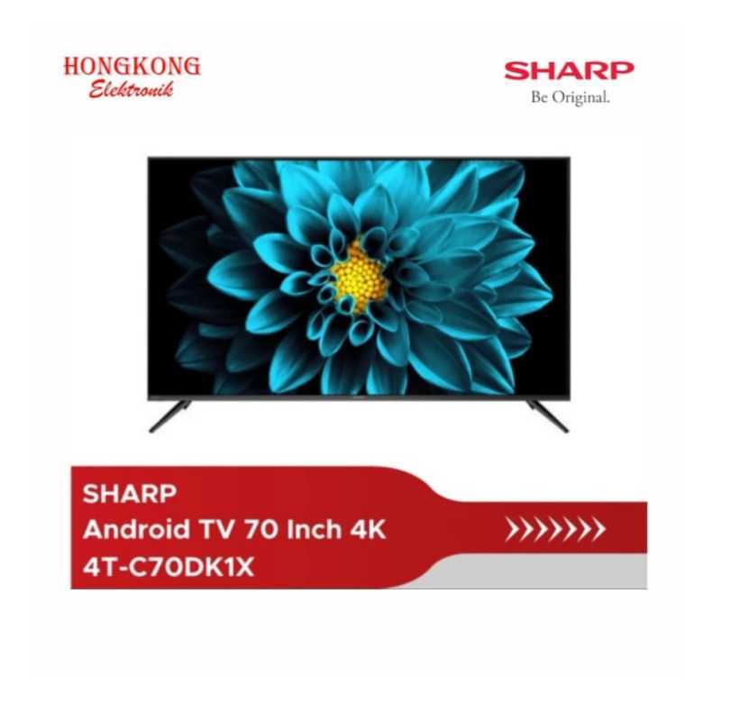 Jual LED TV 70 Inch SHARP Android TV 4K 4T-C70DK1X di Seller Hongkong ...