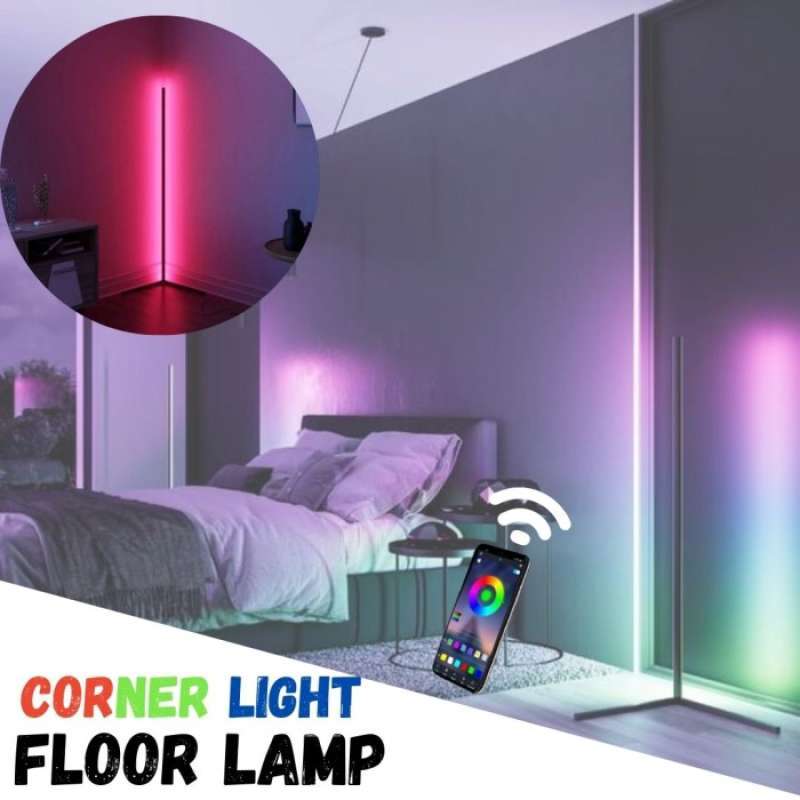 Jual STANDING LIGHT LED SUDUT RUANGAN LAMPU DEKORASI WARNA WARNI 1.4