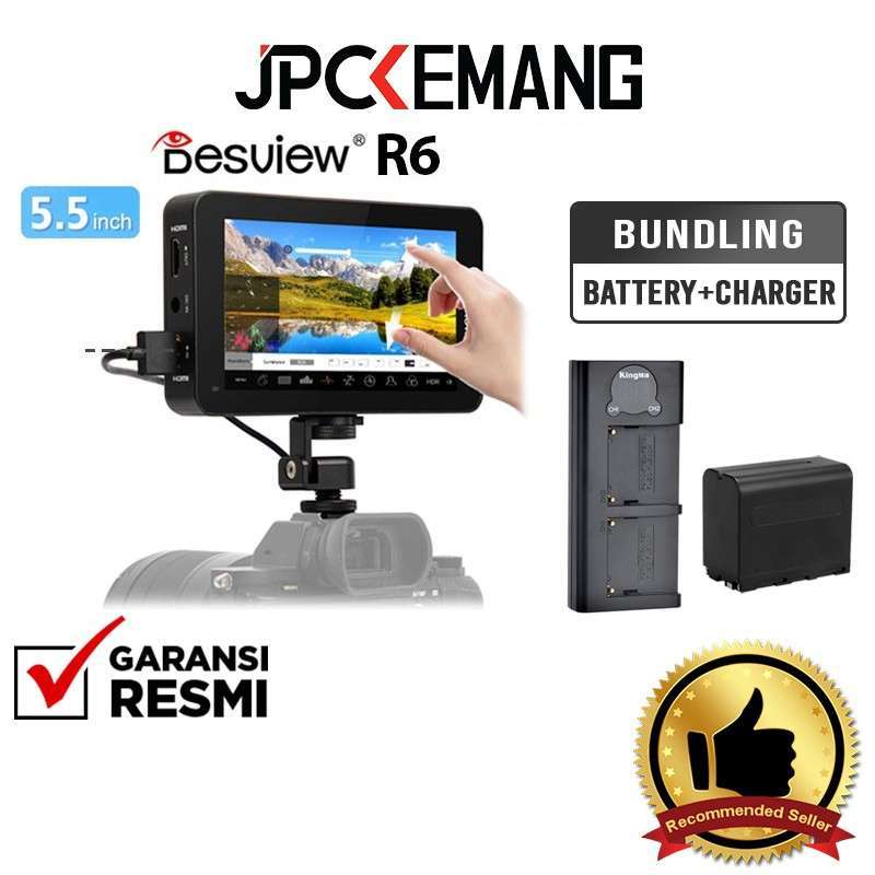 CAMVATE Gabbia Protettiva Per Monitor Desview R6 UHB 5,5'' 2800nit 4K – Leggera In Alluminio Anodizzato