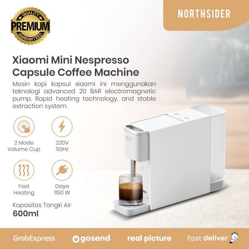 Promo XIAOMI MINI NESPRESSO CAPSULE COFFEE MACHINE MESIN KOPI KAPSUL ...