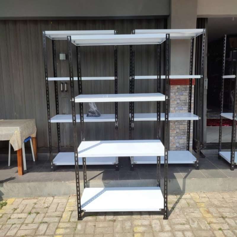Promo Rak Besi 4 Susun (1m X 40 X 2m) +free Kaki Karet Diskon 3% Di ...