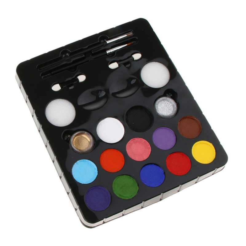 Promo Make up Face Body Paint Palette Kit Party Water Based Non Toxic ...