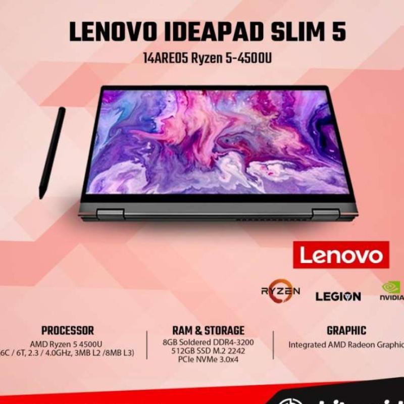 Jual Lenovo Ideapad Slim 5 14ARE05 Ryzen 5 4500U RAM 8GB SSD 512GB Di jual-lenovo-ideapad-slim-5-14are05-ryzen-5-4500u-ram-8gb-ssd-512gb-di