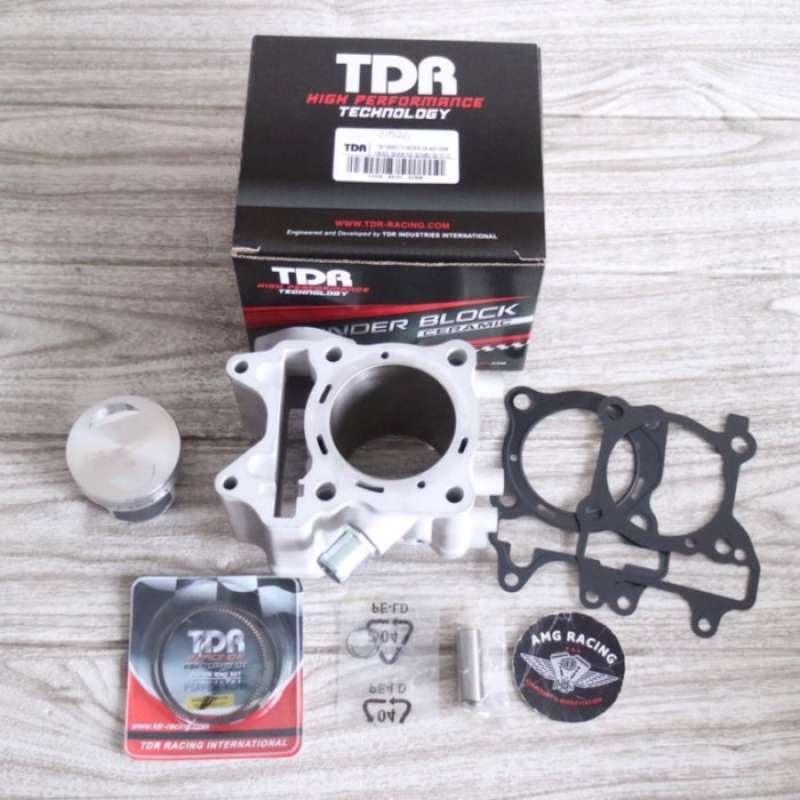 Jual Blok Bore Up Nmax 155 63mmTDR Racing Ceramic Nicasil kit 185cc di