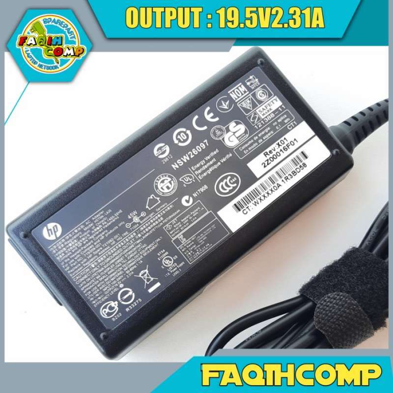 Alimentatore Caricabatterie Per HP 15S-FQ0007NA - 19.5V 2.31A 45W - Punta 4.5x3.0mm