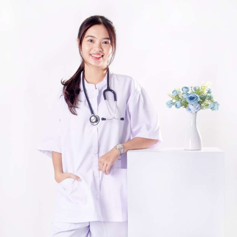 Jual BAJU BIDAN / SERAGAM BIDAN / BAJU PERAWAT PREMIUM UKURAN SAMPAI