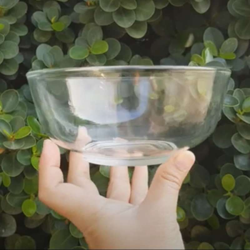 Jual INDUS Glass Bowl 14cm / Mangkok Kaca Kecil Wadah Bumbu Saos Online