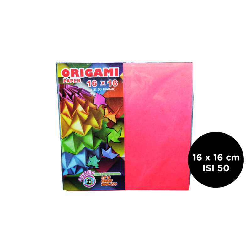Jual Kertas  Origami  Paper Asturo Ukuran  16 X 16 Cm Isi 50 