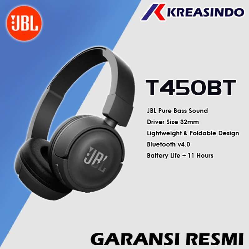 Jual JBL Tune 450BT / T450BT / T450 BT Headphone Headset Blutooth ...