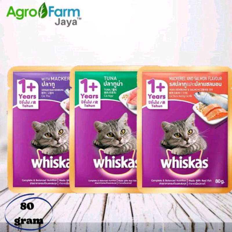 Jual Whiskas Pouch Adult 80 Gram Makanan Basah Kucing di Seller