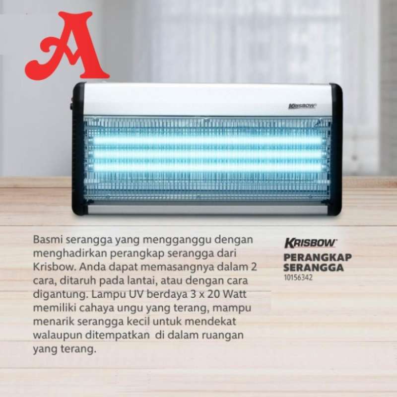 Promo Lampu Perangkap Nyamuk Krisbow Insect Killer 3X20 Watt Diskon 23% ...