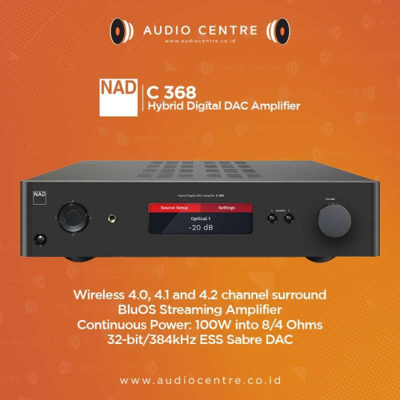 Jual Nad C368 Integrated Amplifier With Built Dac Nad C 368 Amplifier