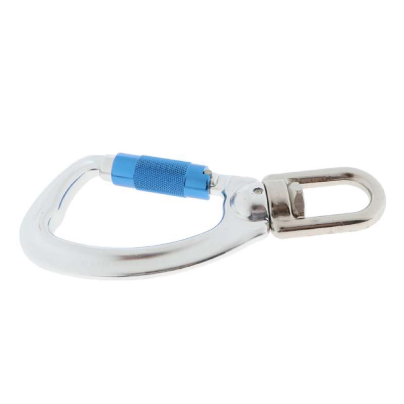 Jual Aluminum Swivel Eye Snap Climbing Rotary Carabiner Backpack Keyring Hook di Seller