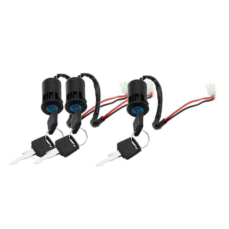 Jual 3x 2 Wire Ignition Key Switch On/Off for Motorcycle ATV Gokart ...
