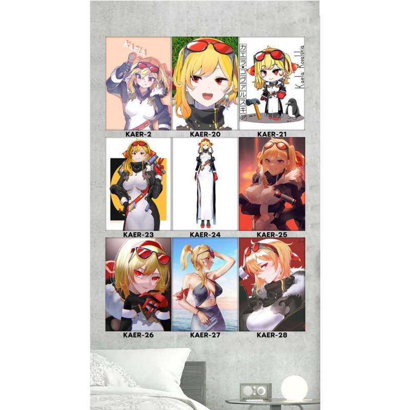 Jual Poster Kaela Kovalskia Hiasan Dinding Tema Anime Vtuber Virtual ...