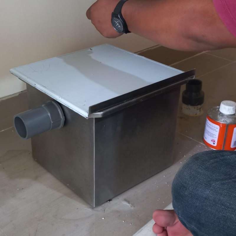 Jual Grease trap stainless custom 30x20x40cm di Seller kitchenstainless