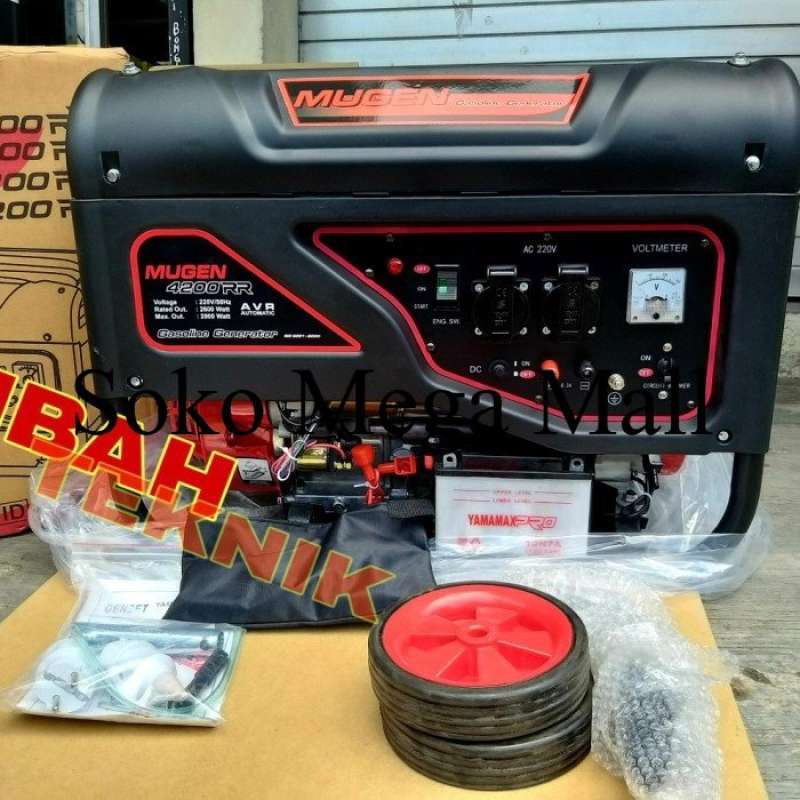 Promo Genset mugen 3200rr 2000watt atau 2200watt aki dobel starter 4tak