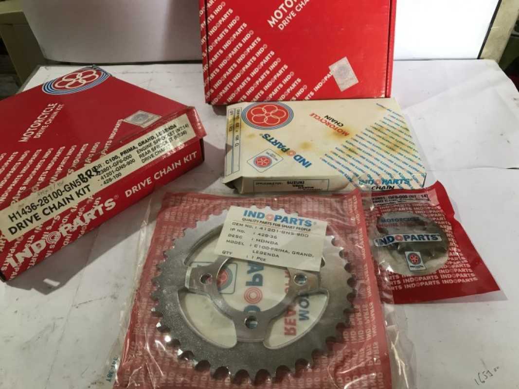 Jual Gear Set Gearser Rantai Motor Honda C100 Legenda Grand Prima Indopart di Seller TDR