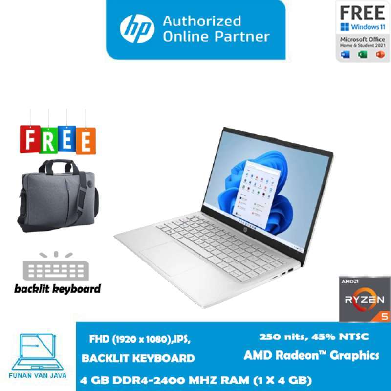 Jual Cnc-laptop Hp Fq2002au Amd Ryzen 5-5625/8gb/512gb Ssd/win 11 + Ohs ...