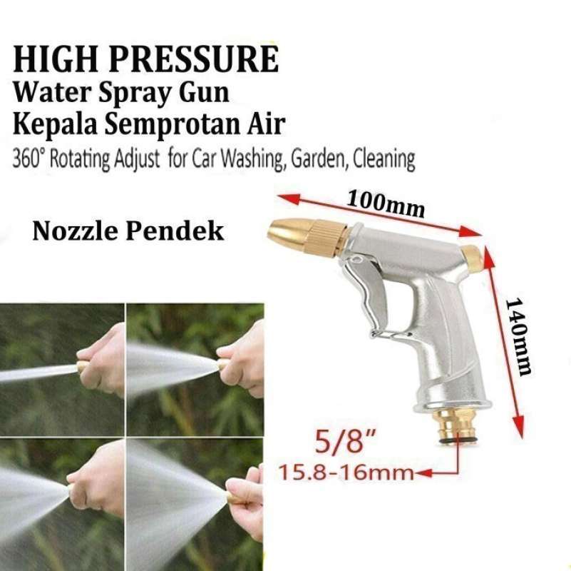 Promo Kepala Semprotan Taman Air Steam Cuci Motor Mobil Water Jet Spray Gun Diskon 20 di Seller