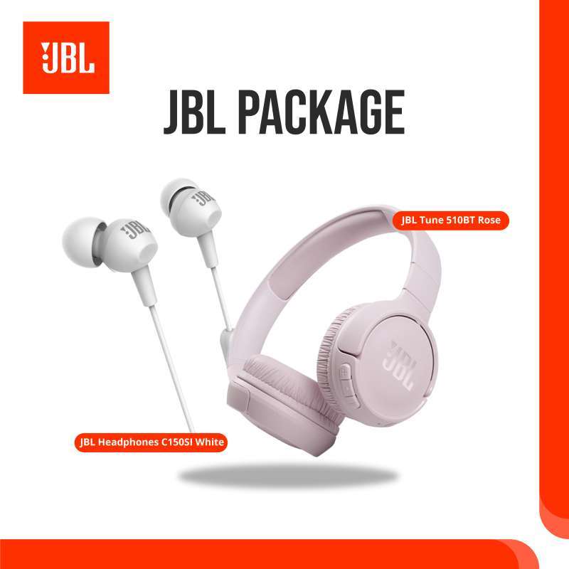 Jual Paket JBL Headphone Tune 510BT Rose, Diskon JBL Earphone CI150SI ...