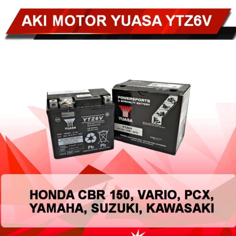 Promo Aki Motor Yuasa YTZ6V / GTZ6V untuk Vario 125/150 Beat ISS Scoopy