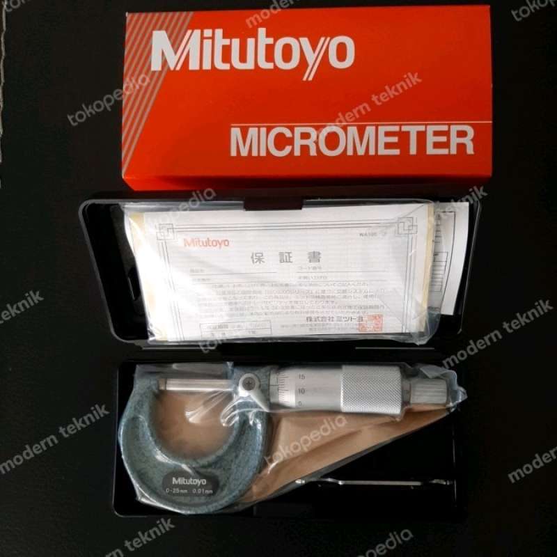Jual outside micrometer 025 mm 103 137 mikrometer mitutoyo original di