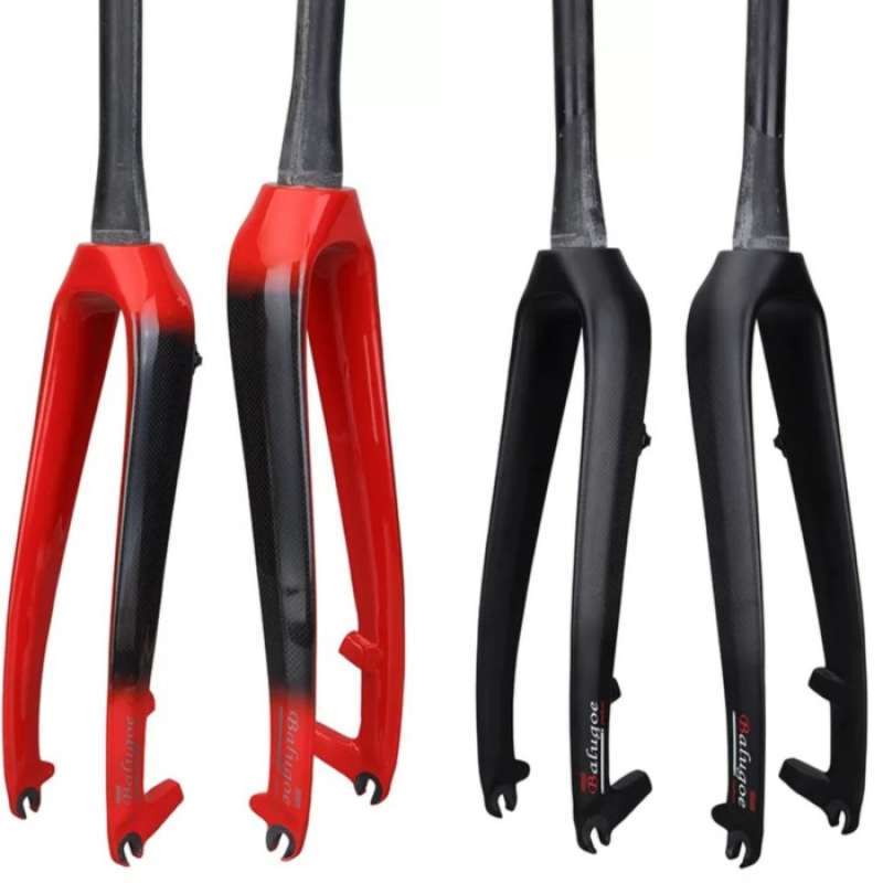 Promo Balugoe Fork Carbon Rigid Tapered Fork Taper Sepeda Roadbike MTB