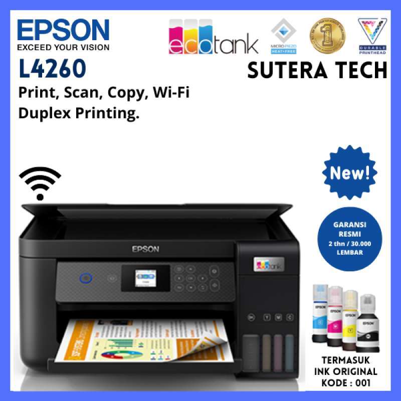 Jual Printer Epson L4260 All In One NEW Garansi resmi Epson Indonesia di Seller Sutera Tech