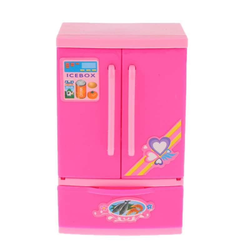 Jual Kids Childrens Mini Refrigerator Toy Pretend Play Housework Set