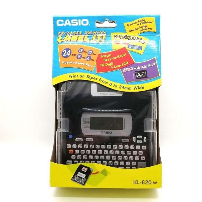 Jual Casio KL 820 W mesin label printer original casio label printer di