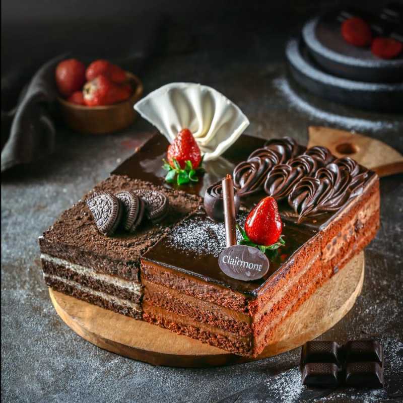Jual Cake Ultah Empat Rasa Chocoholic di Seller Clairmont Official Jual Cake Ultah Empat Rasa Chocoholic di Seller Clairmont Official