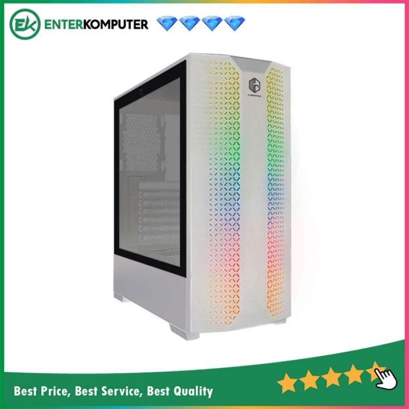 Jual Casing Cube Gaming Fresno White - Atx / Casing Pc Gaming Di Seller ...