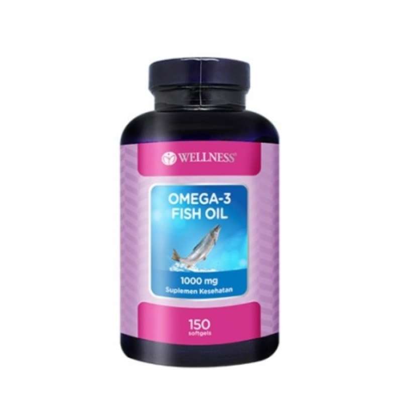 Jual Wellness Omega3 Fish Oil 1000mg Omega 3 1000 Mg 150 Softgels Di ...