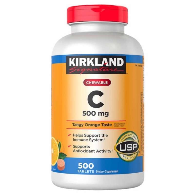 Promo KIRKLAND SIGNATURE VITAMIN C 500 MG CHEWABLE VIT C 500MG 500