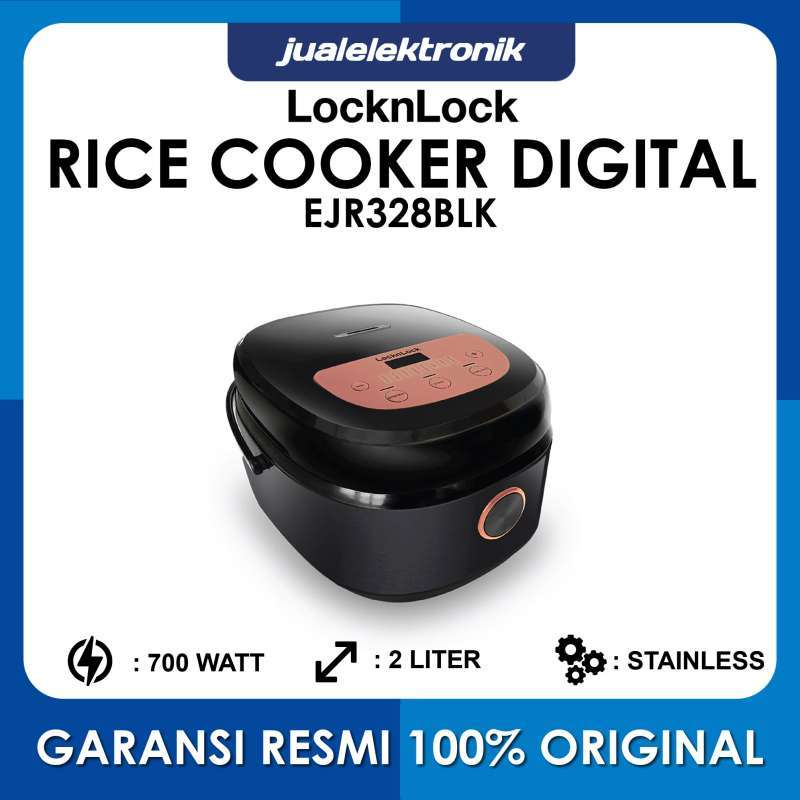 Promo LocknLock EJR328BLK Rice Cooker Digital Low Carbo 2 Liter Produk Baru Diskon 13 di