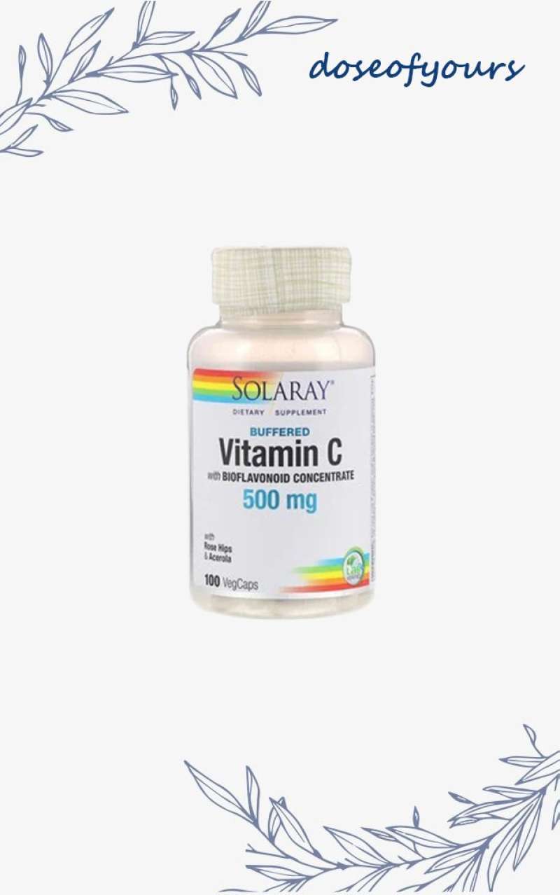 Promo Solaray Buffered Vitamin C 500mg with Bioflavonoid 100 Capsules Diskon 33 di Seller Anes