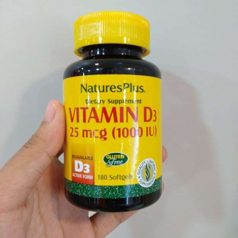 Promo Vitamin D3 Nature Plus 1000 IU Diskon 33 di Seller Anes Medika Center Tugu Selatan