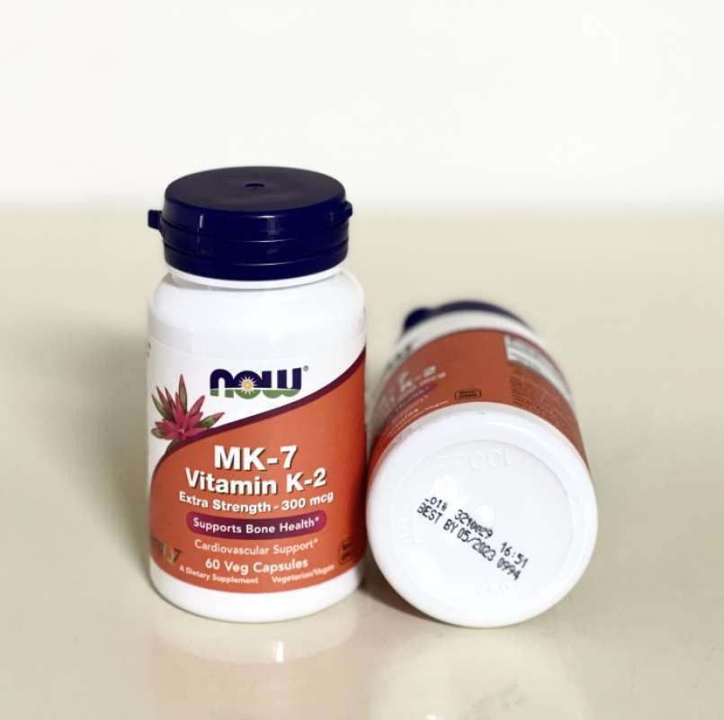 Promo NOW FOODS Vitamin MK7 + K2 EXTRA STRENGTH 300mcg 60 Veg