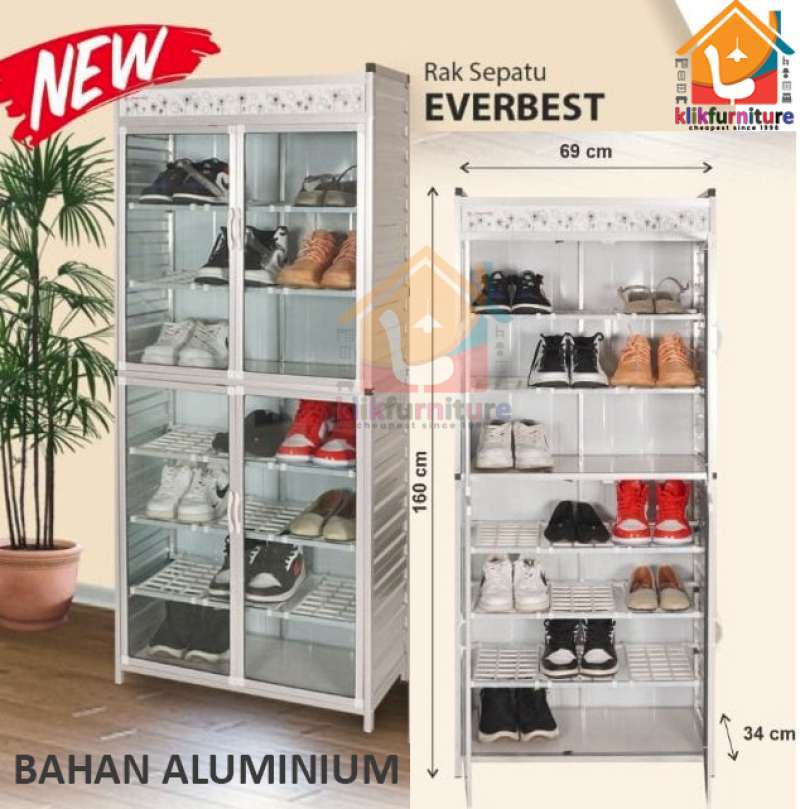 Jual Lemari Rak Sepatu Alumunium Original Murah - Harga Diskon Juni ...
