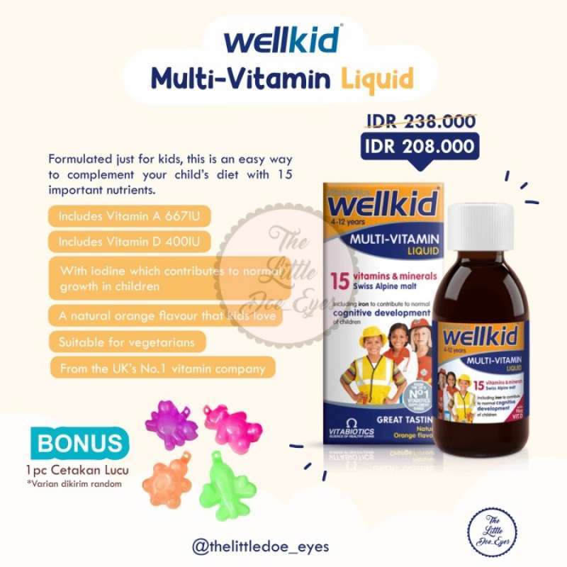 Jual Wellkid Multivitamin Liquid Di Seller Anes Medika Center Tugu