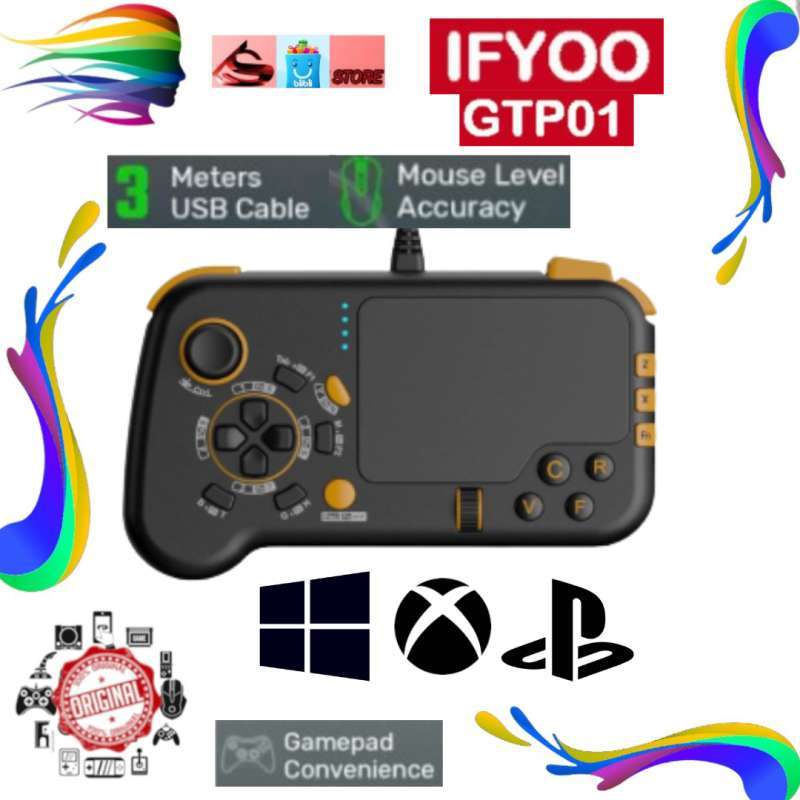Promo IFYOO GTP01 Wired Gamepad Game Controller for PC MacOS PS Xbox