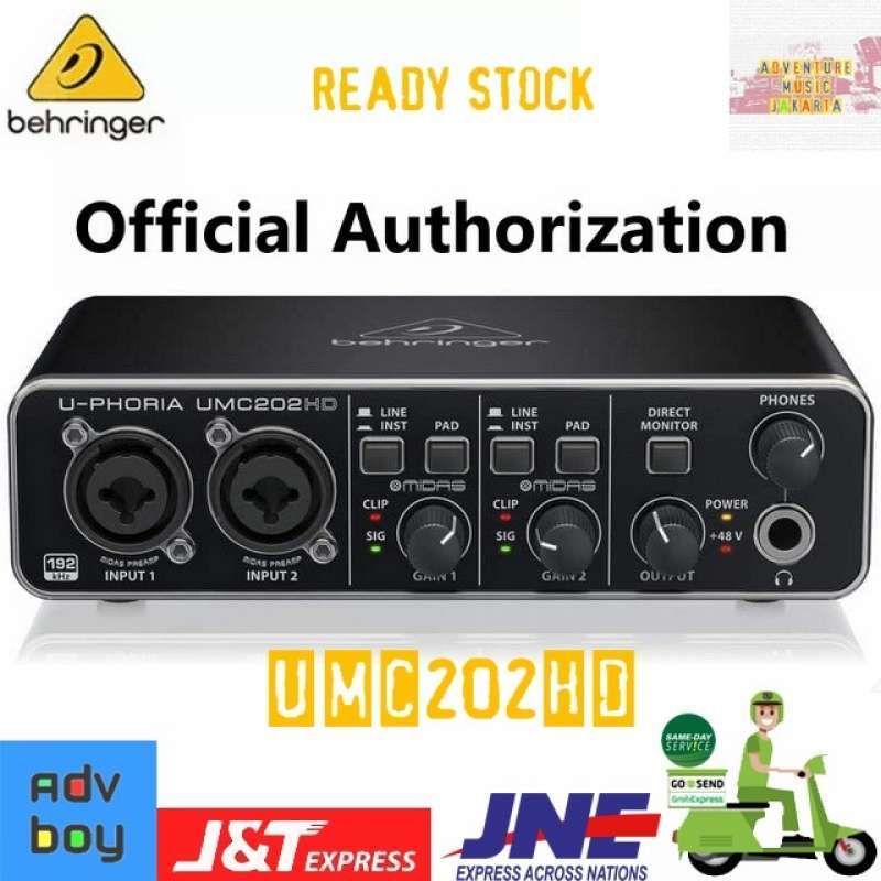 Promo Behringer Umc202Hd Soundcard Audio Behringer Umc 202Hd Midas